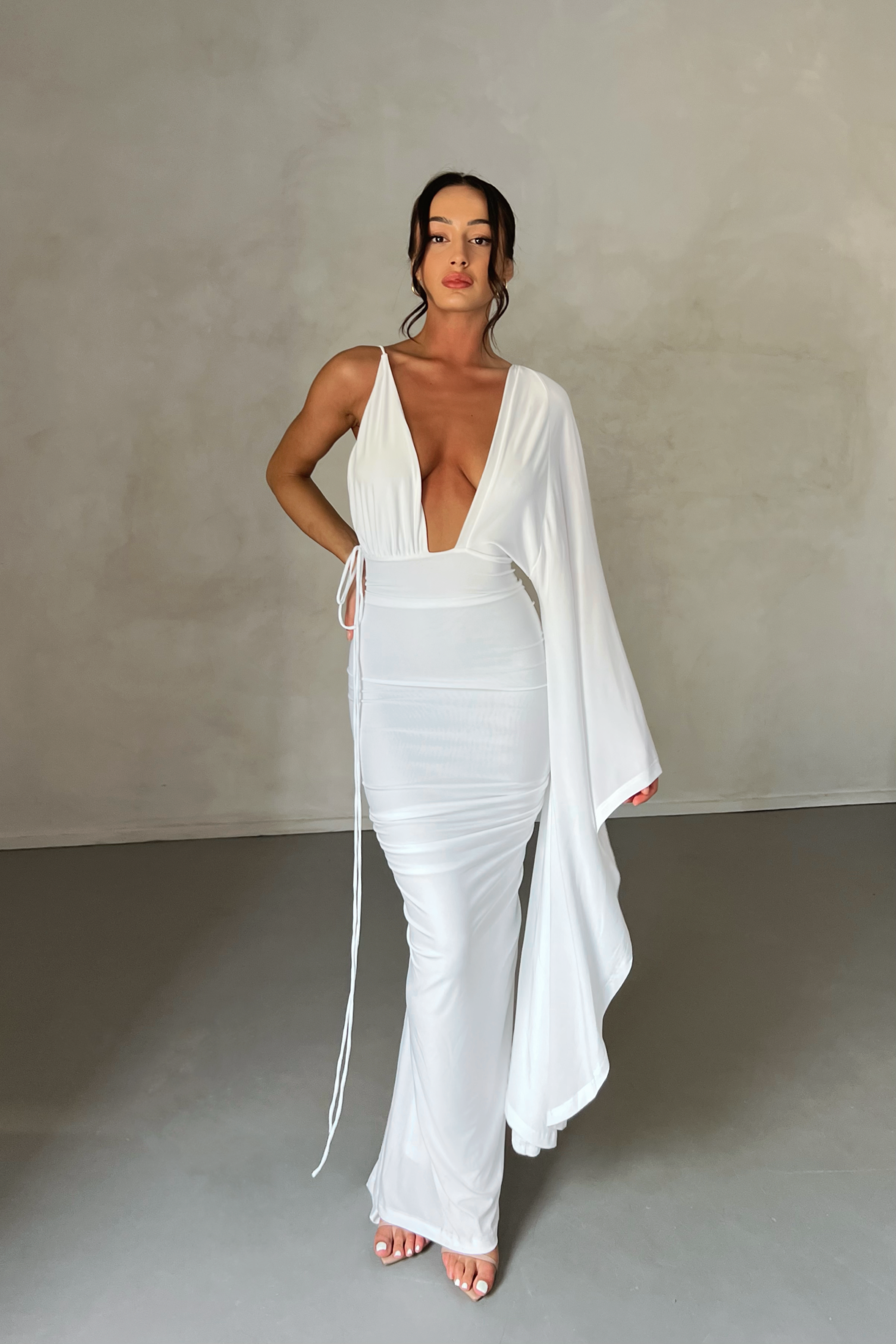 Wissa Single Arm Long Sleeve Dress