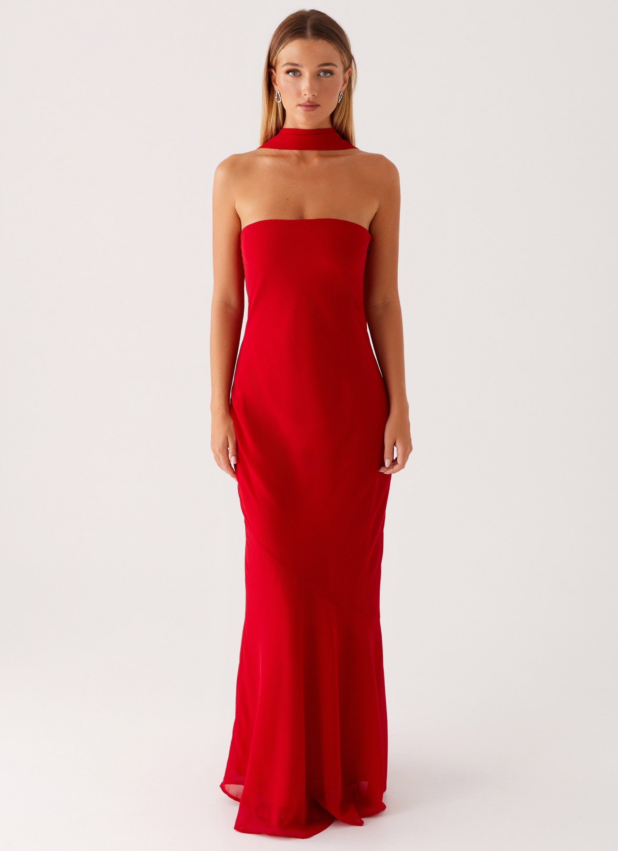Chelsy Maxi Dress Red