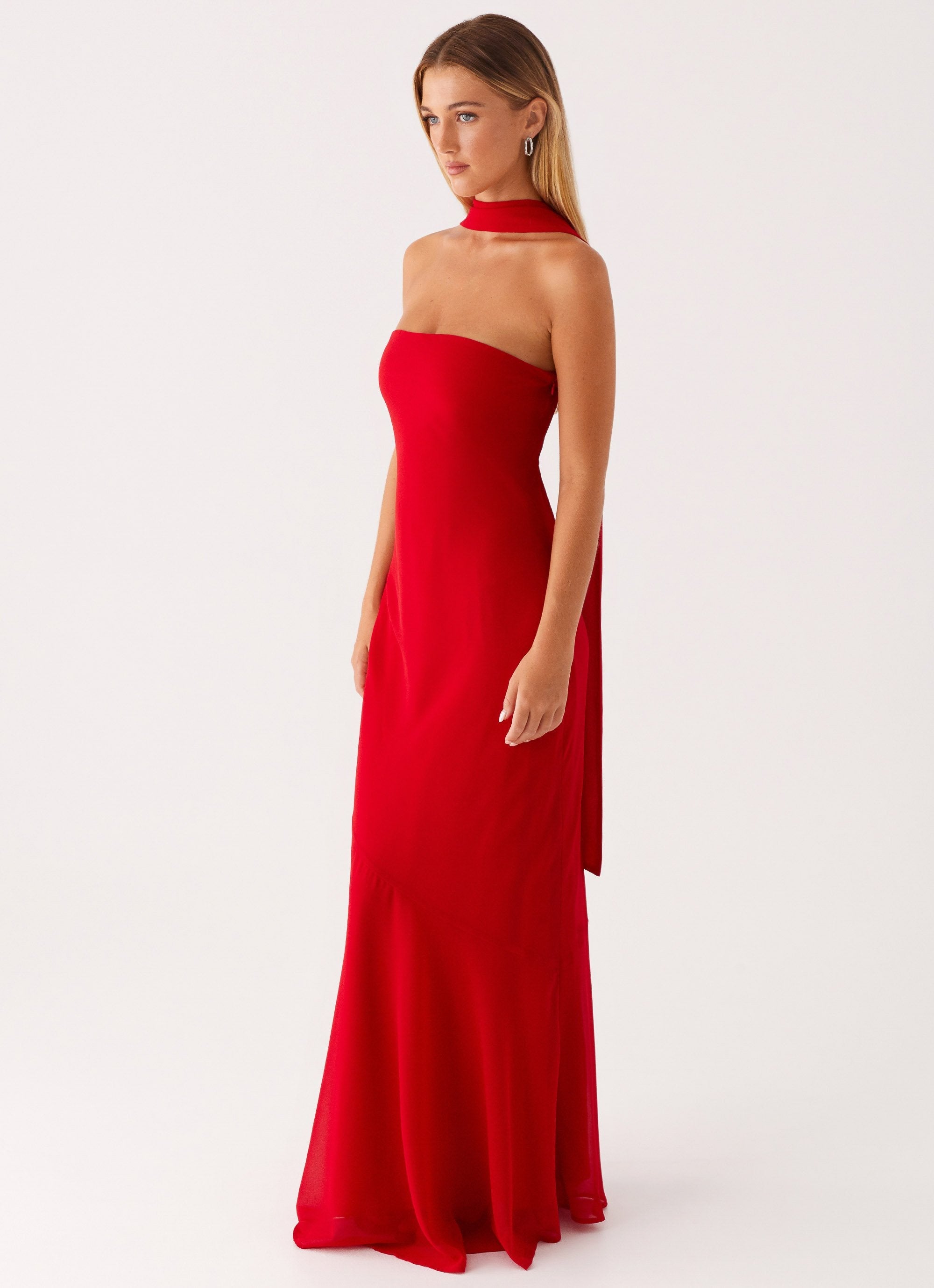 Chelsy Maxi Dress Red